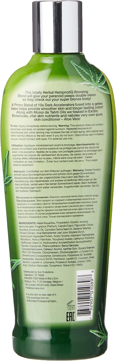 Pro Tan Radically Hemp Ultra Powerful 10X Dark Tanning Gelee Accelerator 250ml Twin Pack