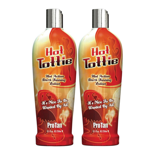 Pro Tan Hot Tottie Hot Action Dark Tanning Lotion 250ml Twin Pack