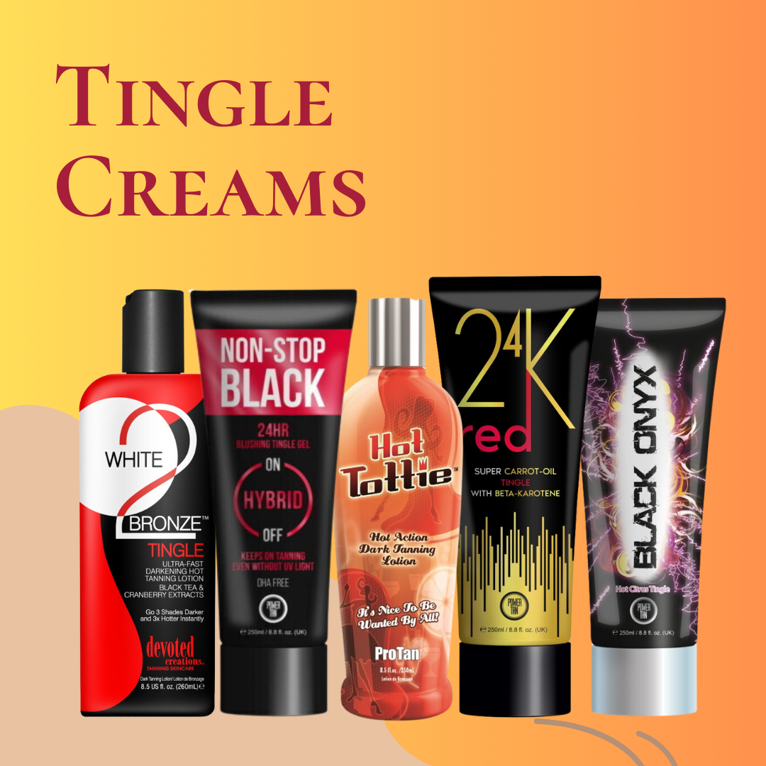 Tingle Sunbed Creams from Sunkissed-tanning.co.uk