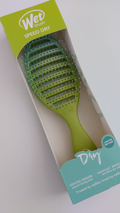 WetBrush Pro Green Speed Dry Brush & Hair Grip