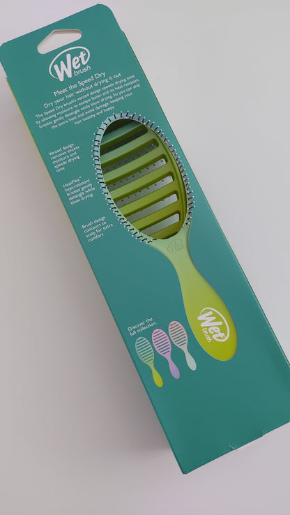 WetBrush Pro Green Speed Dry Brush & Hair Grip