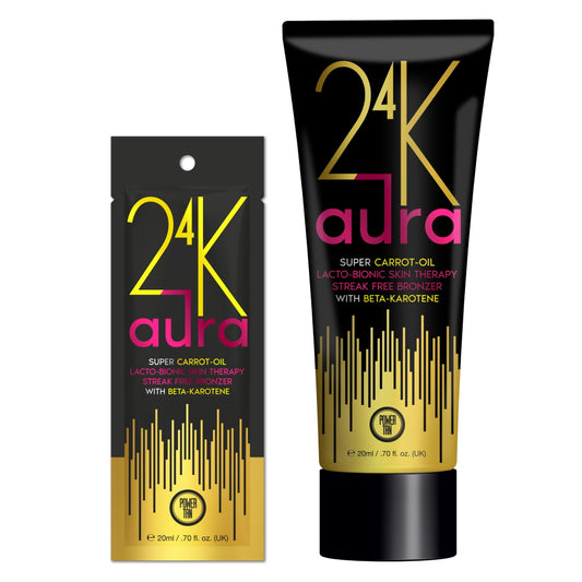 Power Tan 24K Aura Super Carrot Oil Bronzer Sunbed Cream