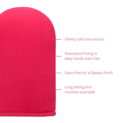 Skinny Tan Pink Velvet Tanning Mitt