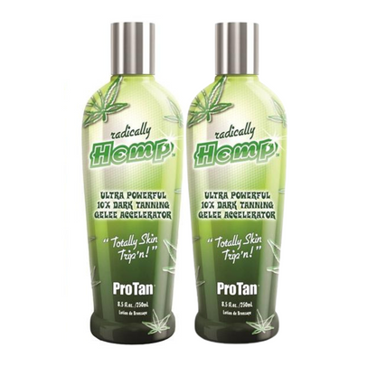 ProTan Radically Hemp Ultra Powerful 10X Dark Tanning Gelee Accelerator 250ml Twin Pack