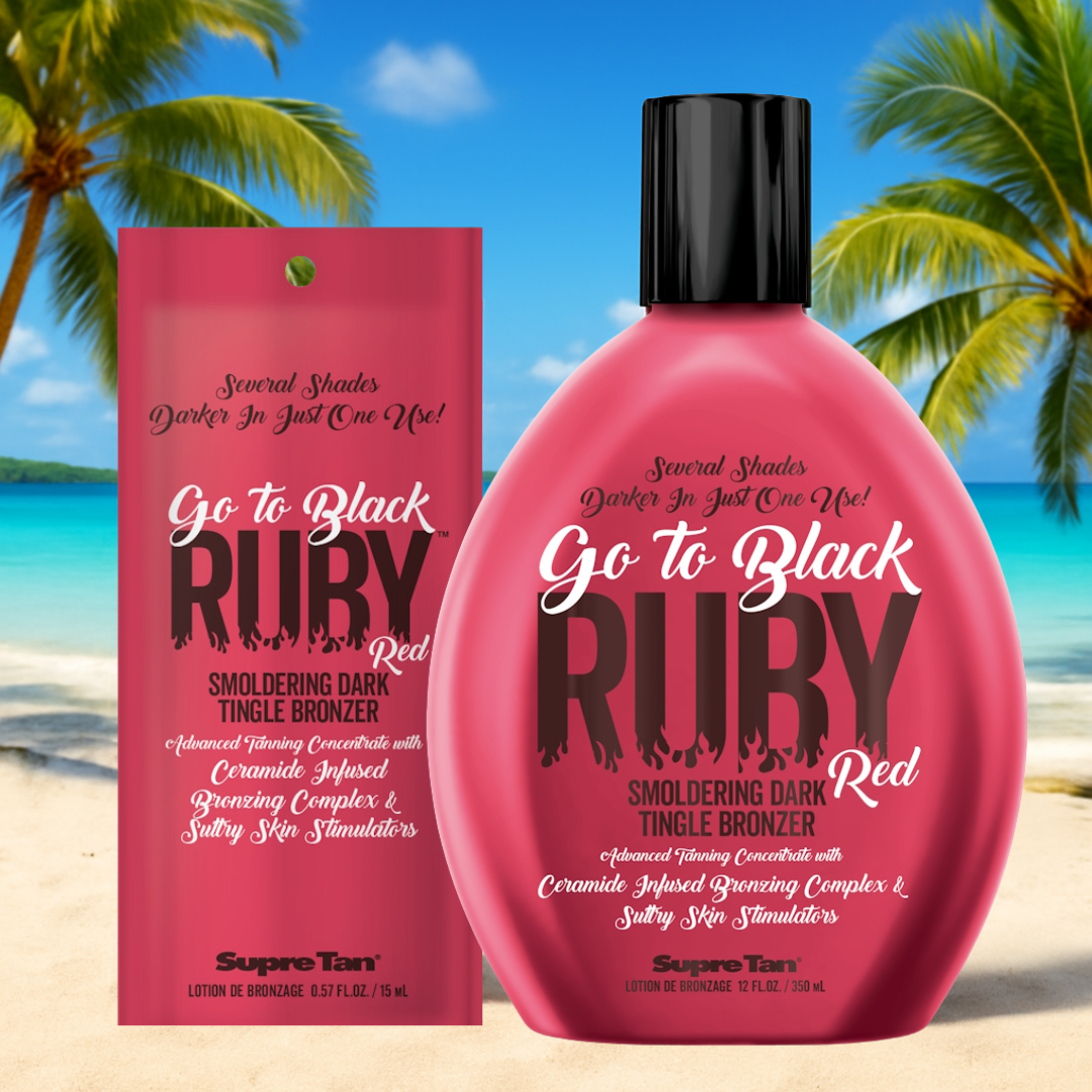 Supre Tan Go To Black Ruby Red Smoldering Dark Tingle Bronzer
