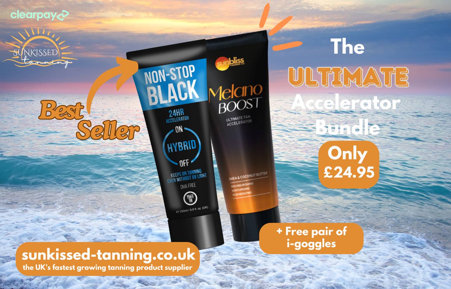 The Ultimate Tanning Accelerator Tanning Duo Bundle Power Tan Sunbliss Tanning Co