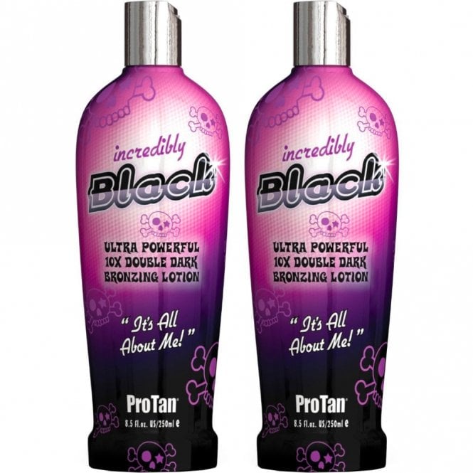 Pro Tan Incredibly Black Ultra Powerful, 10X Double Dark Bronzing Lotion 250ml from sunkissed-tanning.co.uk