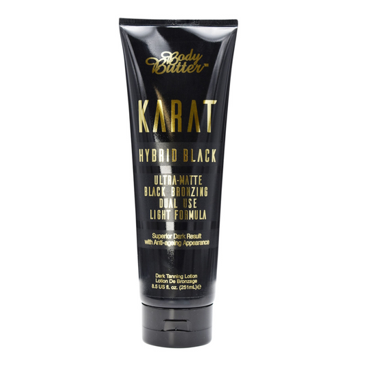 Body Butter Karat Hybrid Black Ultra Matte Black Bronzing 251ml | sunkissed-tanning.co.uk