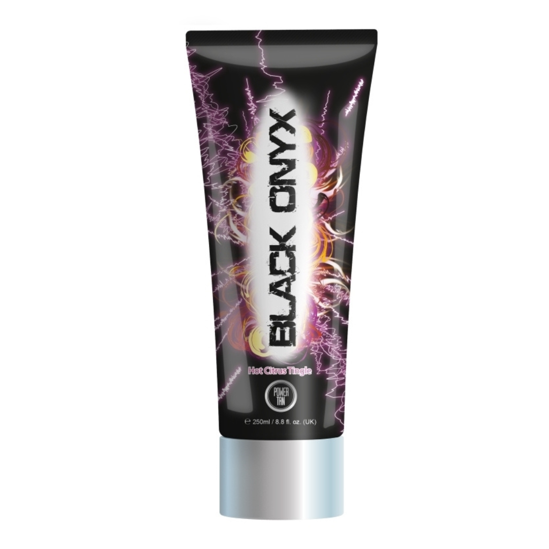 Power Tan Black Onyx Hot Citrus Tingle Sunbed Tanning Lotion 250ml - sunkissed-tanning.co.uk